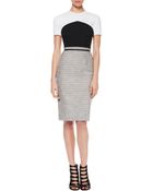 Jason Wu Crepe/Tweed T-Shirt Dress - Lyst