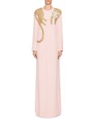 Holly Fowler Golden Panther Pale Pink Long Sleeve Dress - Lyst