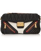 Miu Miu Biker Quilted Leather Shoulder Bag - Lyst