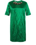 Marni Embellished Washed-Satin Dress - Lyst