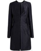 Amanda Wakeley Fitted Techno Luxe Coat - Lyst