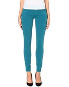 Paige Sateen Super Skinny Mid- Rse Stretch Denim Jeans - Lyst