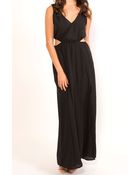 Donna Mizani Sleeveless Cut Out Maxi Dress - Lyst