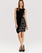 Karen Millen Dress Bonded Lace - Lyst