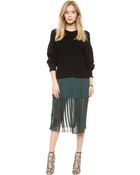 By Malene Birger Atarha Pleated Skirt - Exotic Green - Lyst
