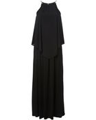 MICHAEL Michael Kors Chain Neck Layered Long Dress - Lyst