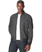 Calvin Klein Jeans Wool-Blend Baseball Bomber Jacket - Lyst