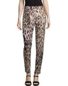 Carolina Herrera Animal Jacquard Skinny Pants - Lyst