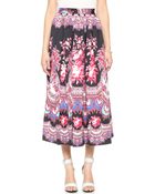 MSGM Paisley Maxi Skirt - Black - Lyst