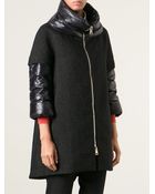 Herno Padded Panel Coat - Lyst