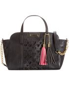 Betsey Johnson Open Your Heart Large Satchel - Lyst