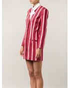 House Of Holland Jacquard Stripe Blazer Dress - Lyst