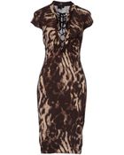 Just Cavalli Short Dress - Lyst