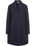 Jil Sander Satin-Trimmed Wool And Silk-Blend Coat - Lyst