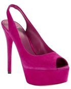 B Brian Atwood Beatris Suede Slingback Pumps - Lyst