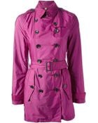 Burberry Brit Double Breasted Trench Coat - Lyst