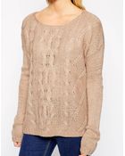 Brave Soul Cable Knit Sweater - Lyst