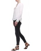 Vince Long Sleeved Popover Blouse - Lyst