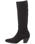 Donald J Pliner Soni Crepe Knee Boot - Lyst