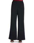 Caroline Rose Crepe Wide-Leg Pants - Lyst