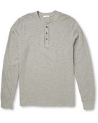 James Perse Cotton-Jersey Henley T-Shirt - Lyst