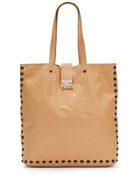Loeffler Randall Studded Nappa Leather Tote - Lyst