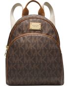 Michael Kors Michael Signature Small Backpack - Lyst