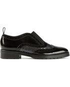 Christopher Kane Snakeskin Panel Loafers - Lyst