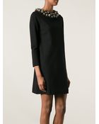 DSquared² Embellished Collar Dress - Lyst