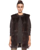 Isabel Marant Adrien Fur Vest - Lyst