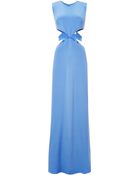 Cushnie Et Ochs Silk-Crepe Cut-Out Gown - Lyst