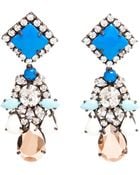 Shourouk Spootnik Crystal and Enamel Beaded Earrings - Lyst