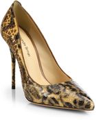 Alexandre Birman Laser-Cut Python & Suede Pumps - Lyst