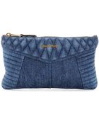 Miu Miu Denim Clutch - Lyst