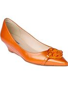 LK Bennett Taylor Patent Leather Wedge Courts - Lyst