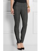 Donna Karan New York Wool-Blend Twill And Jersey Leggings - Lyst