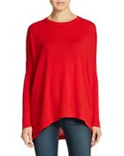 DKNY Hi-Lo Merino Wool Sweater - Lyst