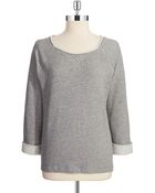 Jones New York Bateau Neck Sweatshirt - Lyst
