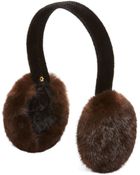 Surell Mink Earmuffs With Velvet Band - Lyst