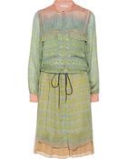 Matthew Williamson Printed Silk-Chiffon Dress - Lyst