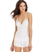 Betsey Johnson Sultry Satin Fly Camisole And Tap Shorts 731706 - Lyst