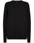 Christopher Kane Molecule Motif Cashmere Sweater - Lyst