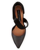 Steven By Steve Madden Asymmetric Suede D\'Orsay Pump - Lyst