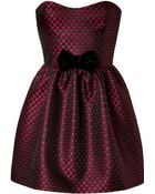 RED Valentino Jacquard Strapless Dress - Lyst