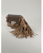 Sara Battaglia Teresa Studded Shoulder Bag - Lyst