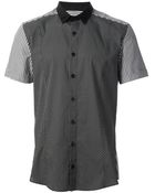 Les Hommes Double Collar Shirt - Lyst