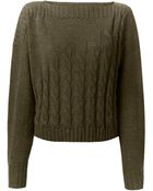 Jean Paul Gaultier Cable Knit Sweater - Lyst