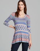 Karen Kane Halcyon Stripe Handkerchief Top - Lyst