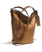 Coach Mini Duffle Bag In Glove Tanned Leather - Lyst