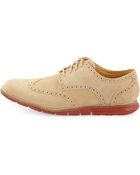 Cole Haan Grandsprint Wing Ii Suede Wingtip - Lyst